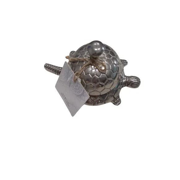 Handcrafted Metal Turtle Desk Bell | Namaste India | Zen Home Decor - Picture 2 of 7